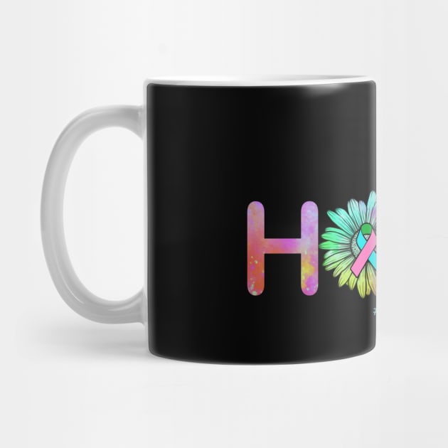 Hope Flower Butterfly Metastatic Breast Cancer Awareness by HomerNewbergereq